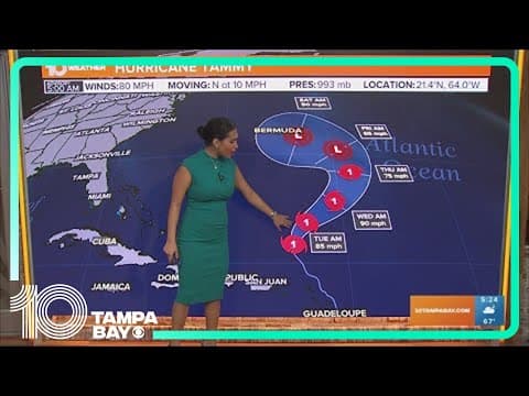Tracking the Tropics: Hurricane Tammy in the Atlantic; A disturbance could develop in Gulf | 5 a.m.