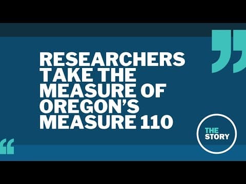 Studies find no link between Measure 110 and Oregon's deadly overdose rates