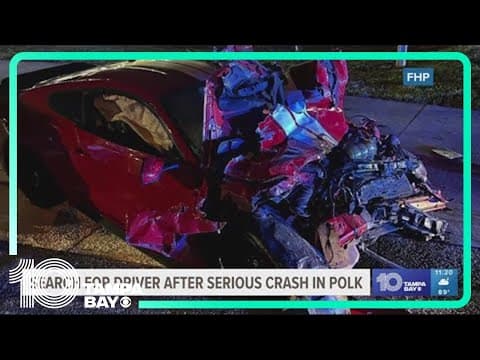 FHP seeking driver after serious crash in Polk County