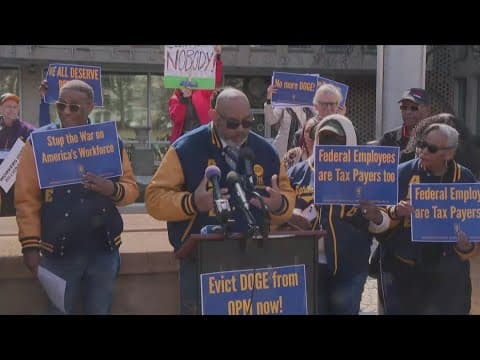 Social Security expected to fire 7,000 jobs, as federal worker unions protest cuts