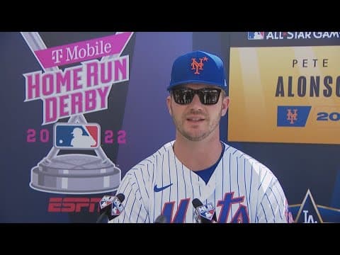 Pete Alonso sits down with media ahead of his third Home Run Derby appearance