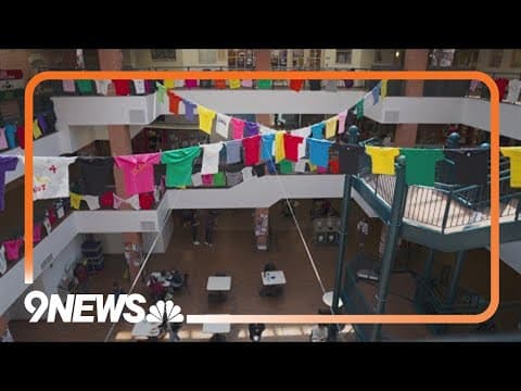 Auraria campus sex assault advocates visually represent the impact of violence in art installation