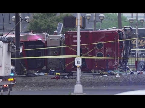 DART riders can expect delays after fire truck fell from freeway onto train tracks