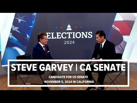 Steve Garvey | Candidate for US Senate in California (full interview)