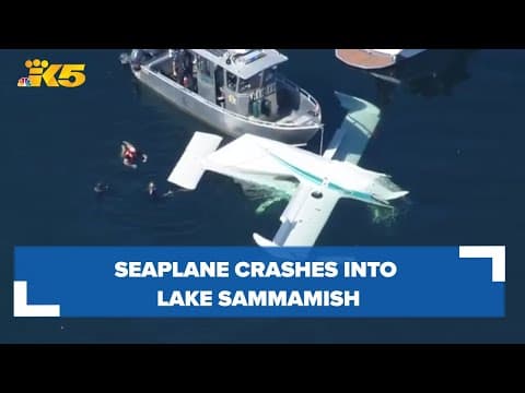 1 killed, 1 injured in seaplane crash into Lake Sammamish