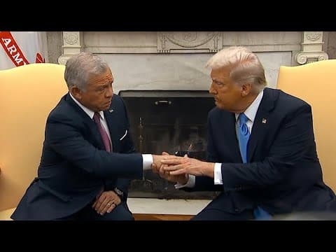 President Trump sits down with Jordanian King Abdullah II in the White House (Feb. 11, 2025)