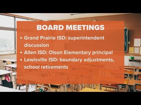 North Texas school district set to meet on important issues tomorrow