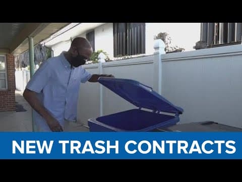New trash contracts begin