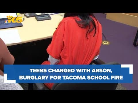 2 teens face arson, burglary charges for Tacoma middle school fire