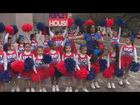 Check out the Ripley House Cheerleaders ahead of the MLK Parade in downtown Houston