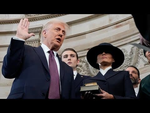 Donald Trump is sworn in as the 47th president of the United States