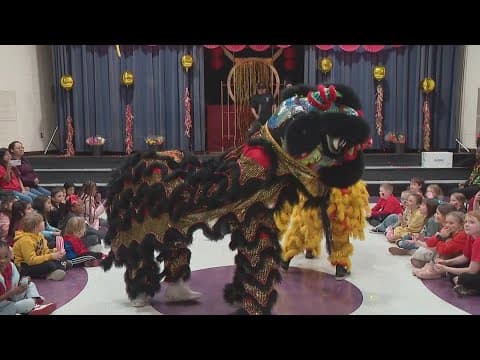 Elementary school students wrap up Lunar New Year celebrations in Columbus