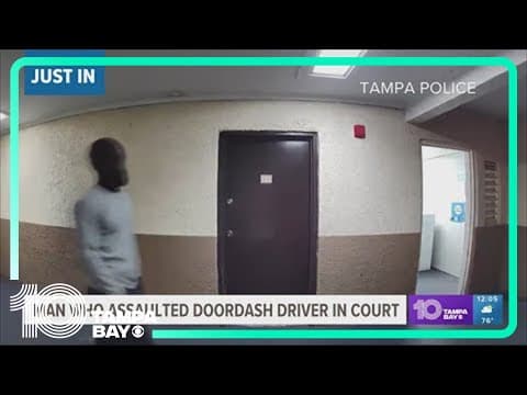 Man accused of assaulting Doordash driver appears in court