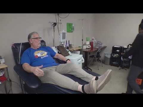 Man donates more than 50 gallons of blood
