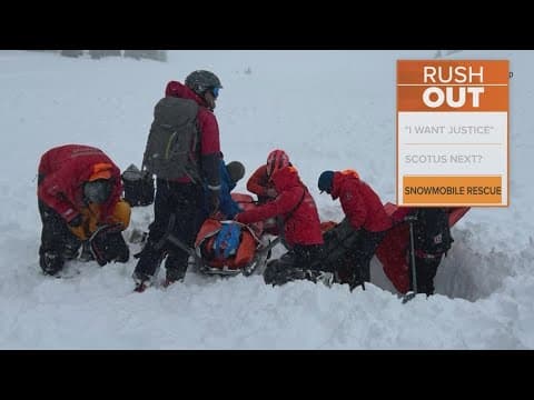 Man saved from an avalanche in Colorado