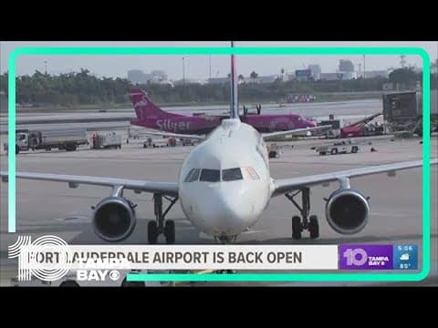 Airport reopens as South Florida flood water slowly recedes
