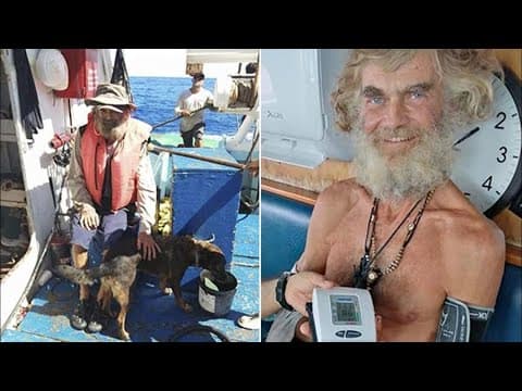 Aussie sailor, dog rescued after drifting at sea for 3 months