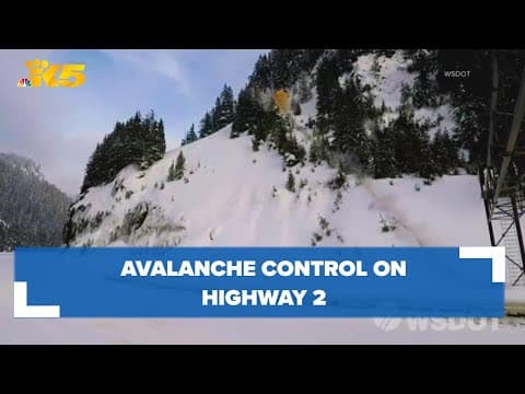 Watch: Avalanche control on Highway 2 near Stevens Pass