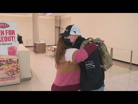 Morrow County family welcomes son back from military for Thanksgiving
