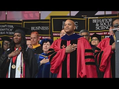 Gov. Wes Moore gives UMD commencement speech