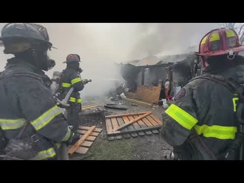 11 people, 18 animals displaced from 3 homes after fire on Indy's east side