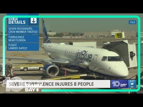 8 people hurt after flight to Florida experiences 'severe turbulence'