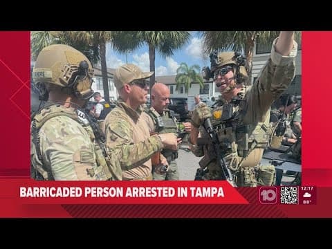 Deputies arrest barricaded suspect at Tampa apartment