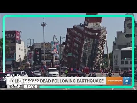 At least 9 dead in 7.4 earthquake in Taiwan