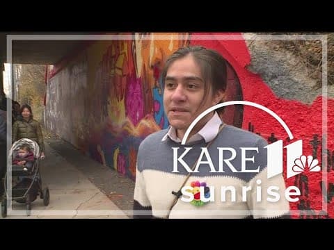 Student artists paint mural in Minneapolis celebrating nature, Indigenous roots