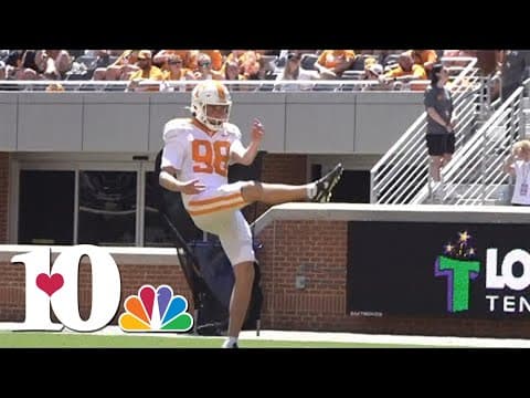 Tennessee punter Jackson Ross says he has a better arm than Coach Josh Heupel