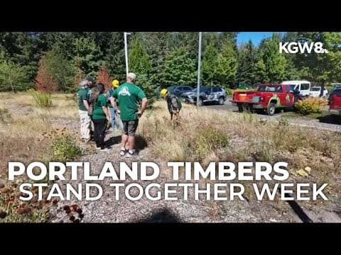 Timbers players, fans team up for Stand Together Week cleanup and community service