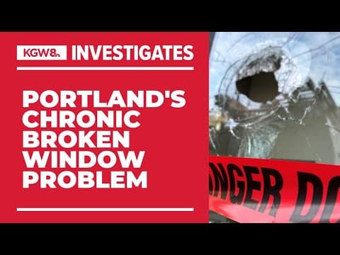 Who's behind the chronic issue of broken windows in Portland?