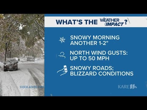 The morning weather for Wednesday, March 5