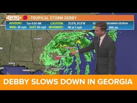 Tuesday 4am Tropical Update: Debby slowing down, new area to watch in the Caribbean