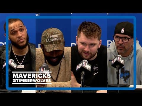 Mavs-Twolves: Luka Doncic, Kyrie Irving, Jason Kidd & Daniel Gafford talk winning Game 2 of 2024 WCF