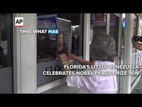 Florida's Little Venezuela reacts to Maria Corina Machado's Nobel Peace Prize win