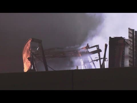 Fiery wreck shuts down 290 EB before Highway 99