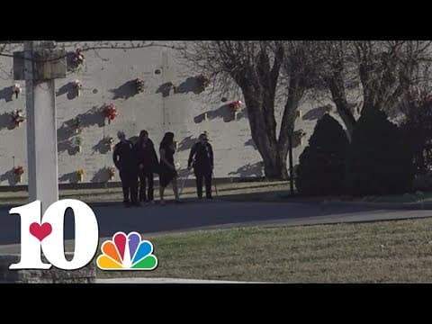 BCSO Deputy Shelby Eggers paying respects to fallen Deputy Greg McCowan
