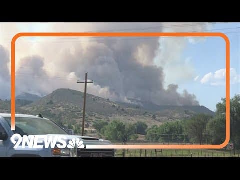 Alexander Mountain Fire burning west of Loveland