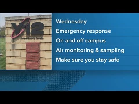 Emergency teams to simulate crisis response at Y-12 on June 4