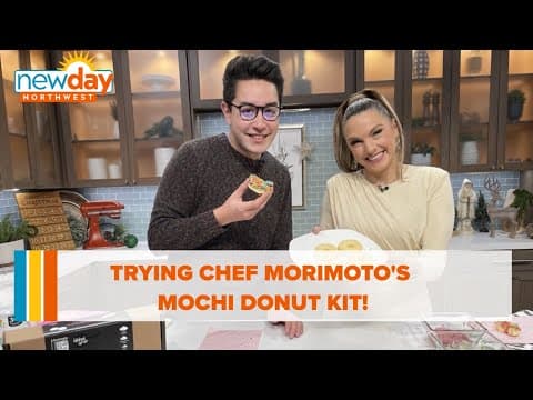 Trying Chef Morimoto's mochi donut kit! - New Day NW