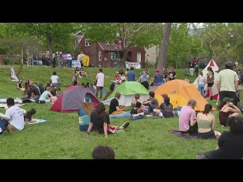 Police and protestors clash at IU's Dunn Meadow