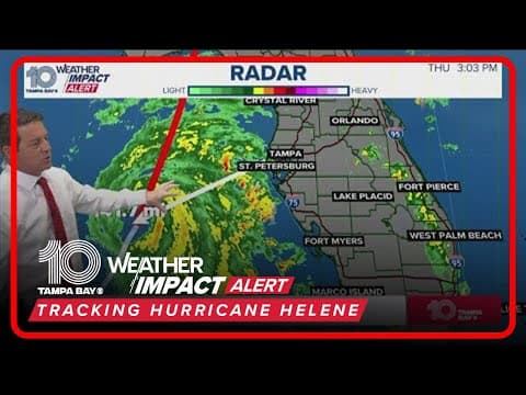 TRACKING HELENE: Hurricane upgraded to Category 3 before landfall | 3 p.m. Thursday