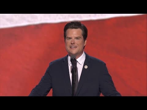 Florida Congressman Matt Gaetz backs former president's bid for the White House