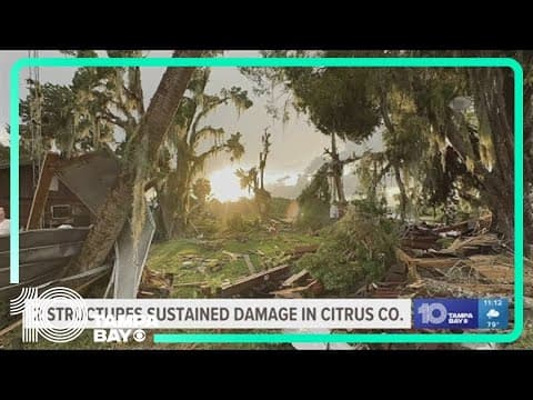 Father's Day Tornado in Crystal River causes damage to unoccupied structures