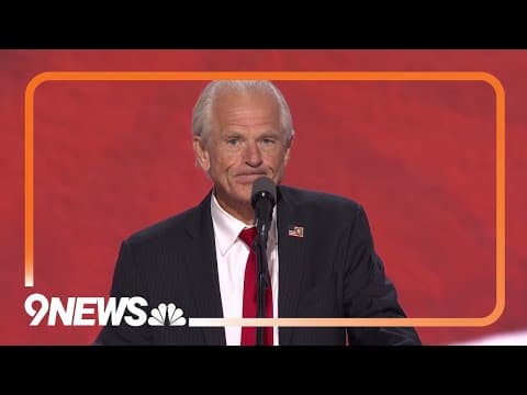 Peter Navarro at RNC: 'If they can come for Donald Trump, be careful. They will come for you'