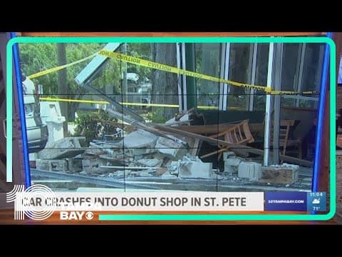 Driver injured in donut shop crash in St. Petersburg
