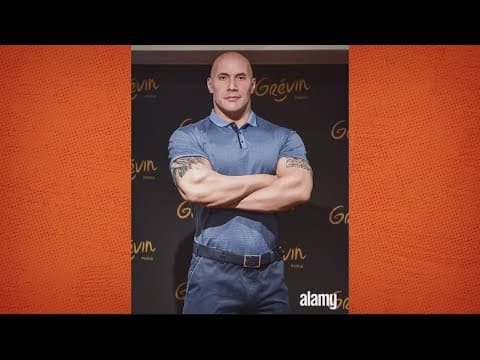 This wax figure of The Rock is...not great