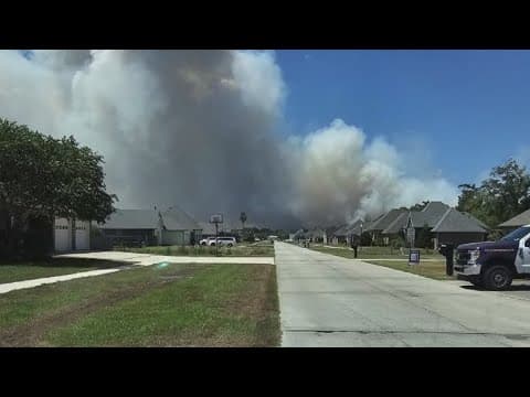 Marsh fire in Terrebonne Parish causes visibility and breathing issues for residents