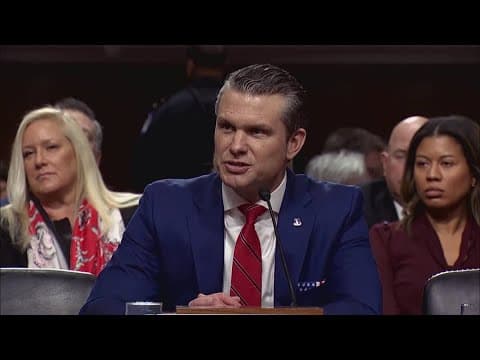 Protesters disrupt nomination hearing for Pete Hegseth